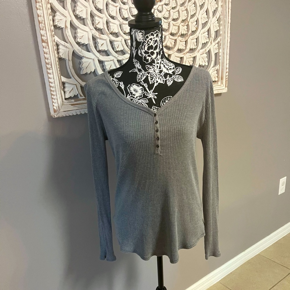 SO Long Sleeve Perfect Henley Top